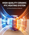 Cutaway view of Portable Indoor Space Heater With 2 Second Instant Heating For Quick Warmth At Your Desk Or In The Bedroom