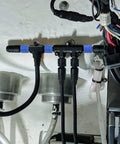 NMEA 2000 Marine Starter Kit Pro Grade Universal Cable System with backbone and drop cables in boat setup.