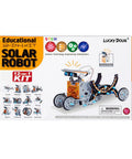 12 In 1 Solar Power Robot Kit For Kids Aged 8 To 13, STEM Building Toy Set box front with robot model illustration