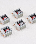 Small But Mighty Five Pack Micro 020 DC Motors 3V 15000 RPM Bare Square Motors With Carbon Brushes For DIY Projects