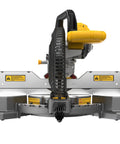 Front view of 20V Max XR 10 Inch Compact Double Bevel Fixed Miter Saw Kit with Bevel Gear Transmission for precise cuts