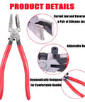 Installation pliers from 60 Piece 1 Inch Key Fob Hardware Kit With Installation Pliers Four Color Set Silver Black Bronze Gold DIY