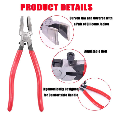 Installation pliers from 60 Piece 1 Inch Key Fob Hardware Kit With Installation Pliers Four Color Set Silver Black Bronze Gold DIY