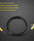 Heavy Duty Hydraulic Pressure Test Hose With Nylon Lining And Polyurethane Jacket From M16x2 To 1/4 Inch Female, coiled