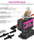 Internal structure of 9g Micro Servo Motor With Metal Gear Pack Of 2 Lightweight Aluminum Teeth Coreless Motor Double Ball Bearings.