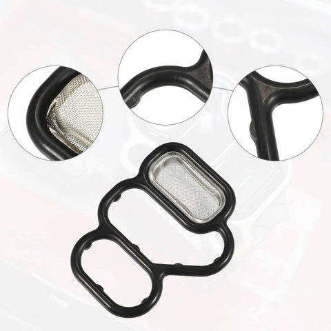 Honda Solenoid Gasket And Spool Valve Filter Screen Replacement For CRZ 2011 2016 And Fit 2009 2013 Black Pack Of 1 OE 15825 RB0 003