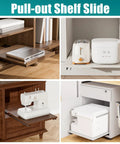 Heavy Duty Undermount Drawer Slide Bottom Mount Shelf Rail Kit For Seamless Cabinet Organization offering pull-out shelves for storage appliances.