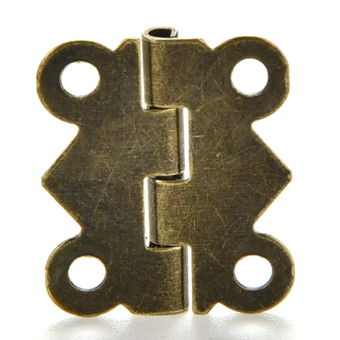 10 Pcs Mini Butterfly Hinges Gold For Jewelry Boxes And Wood Boxes Dollhouse Cabinets And Drawers Diy Repair Retro Dope Decorative Hardware