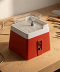 Premium Compact Glass Edge Smoothing Grinding Machine With Easy Use Benchtop Design For Crafters And Hobbyists on wooden table.