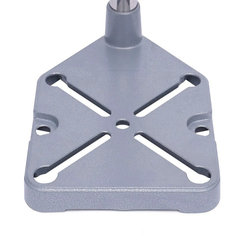 Rugged Workhorse Double Hole Drill Press Stand With No Sweat Depth Adjustment Universal Heavy Duty Aluminum Bench Clamp base