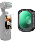 10X Macro Lens for DJI Osmo Pocket 4 By 3 With Magnetic Mount Close Up Filter Dope HD Macro Photography Multi Coated Optical Glass