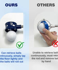 Telescopic Golf Ball Retriever 9, 12, 15 And 20 Ft Grabber Tool With Dual Sided Pick Up vs other brands shown in comparison.