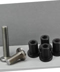 Heavy Duty Carbon Steel Barn Door Track Clamps Set 4 Pcs Spacers For Easy Installation Sliding Barn Door Hardware Durable Pipe Clamps