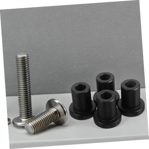 Heavy Duty Carbon Steel Barn Door Track Clamps Set 4 Pcs Spacers For Easy Installation Sliding Barn Door Hardware Durable Pipe Clamps