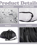 Sand Free Wetsuit Changing Mat And Lightweight Beach Bag With Storage Pockets Drawstring Tote waterproof fabric and features