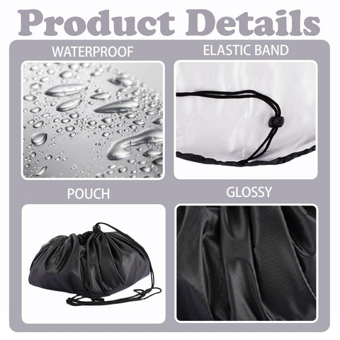 Sand Free Wetsuit Changing Mat And Lightweight Beach Bag With Storage Pockets Drawstring Tote waterproof fabric and features