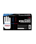 Product box of Chemical-Resistant Nitrile Gloves Disposable Black Heavy Duty Grip For Painting Cleaning Automotive Work