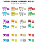 Sweet 184 Piece Car Fuses Set With 8 Common Amperage Rates 3A 5A 7.5A 10A 15A 20A 25A 30A displayed, various colors and sizes