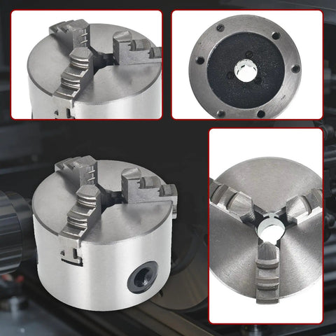 Self Centering 3 Jaw Lathe Chuck 3 Inch Manual Chuck 80mm Size With 2 Jaw Set K11 80 High Torque 40 Nm Max 4000 RPM Built To Last