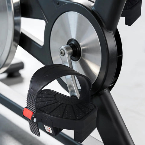 Dual Size Bike Pedals With Straps For Indoor Cycles Compatible With Peloton Schwinn Bowflex And Most Bikes 9/16 And 1/2 Inch