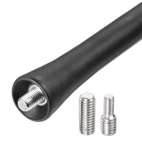 9 Inch Universal Roof Mount Car Antenna Replacement Mast with Rubber Exterior and Screws for FM AM Stereo