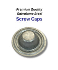 Galvalume Metal Screw Caps For Roofs Seals Over Existing Or Broken Screws To Stop Leaks No Screw Removal Needed Quick And Easy Install With Included Gloves Perfect For Metal Roofing Repairs And Weather Protection 100 Pack