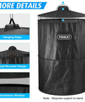 Pop Up Privacy Tent For Camping And Emergencies with hanging rope, head mounted design, and ventilation window.