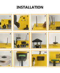 Installation steps of Straight Up High Precision 3D Printer Filament Extruder and Filament Recycler with Auto Coil Winding.