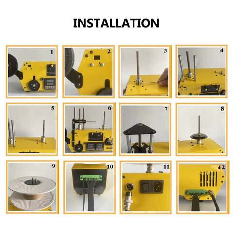Installation steps of Straight Up High Precision 3D Printer Filament Extruder and Filament Recycler with Auto Coil Winding.