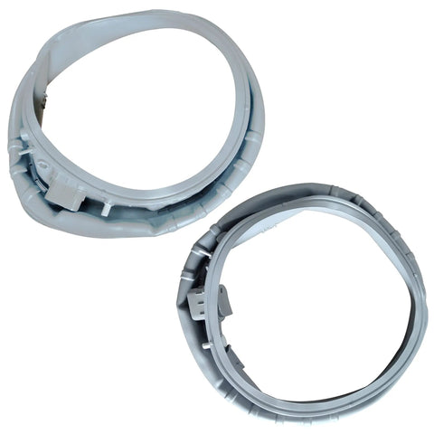 Two gray Washer Door Boot Seal Replacement For Samsung Front Load Washers DC97-18094B Compatible Replaces AP5917067 PS9606239 4000547