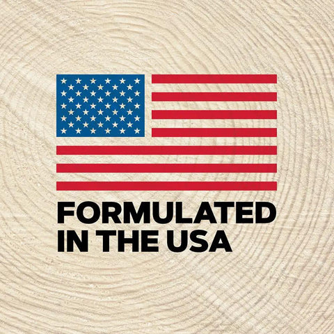 All Season Chainsaw Bar And Chain Oil Lubricant For Gas And Electric Saws The Go To Premium Formula 32 Oz logo, formulated in the USA