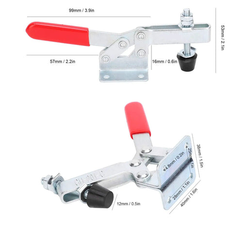 Heavy Duty Quick Clamp Set For Auto Manufacturing, Welding, And Assembly, Beefy Galvanized Fixtures With Stable Clamping Force