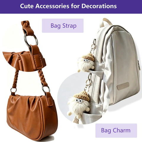 72 Pcs Vibrant Key Rings Bulk Set Multi Color Bag Charms Keychain Kit Sturdy Zinc Alloy DIY Supplies For Bags Durable 12 Shades gold ring on brown bag strap