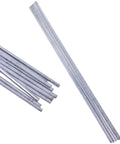 15 Low Temperature Aluminum Repair Rods No Flux Needed for boats, gutters, rims, and more, shown in stack and single row