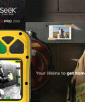 Handheld Thermal Imaging Camera With 200x150 Resolution And Built In LED Flashlight See Through Smoke And Detect Hot Spots Fast 25 Hz Temperature Imaging For Firefighters And Emergency Responders Go To Gear For The Crew with firefighter gear in background