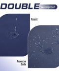 Outdoor High Back Patio Chair Cushions Set, Waterproof And Fade Resistant, All Weather Comfy 21x20 Seat Cushion With 21x24 Back Cushion, Navy Blue, Fits Most Gliders And Lawn Chairs, Indoor Outdoor Use waterproof fabric close-up