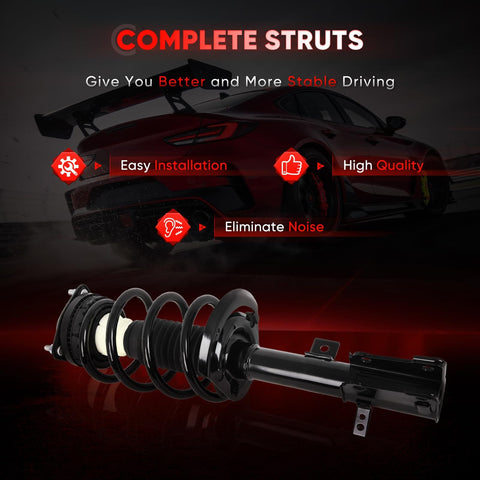 Bolt On Front Pair Struts Quick Struts Assembly For Dodge Journey 2009 2017 AWD FWD with performance car and features