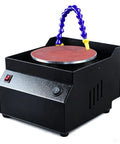 Heavy Duty Wet Dry Bench Sander And Electric Knife Sharpener With Water Cooling System Seven Speed Adjustable Polishing Tool front view with hose.