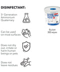Image showing SaniDry Disinfecting Wipes 300 Count EPA Approved Unscented White Nonabrasive Multi Surface Cleaning Wipes bucket.