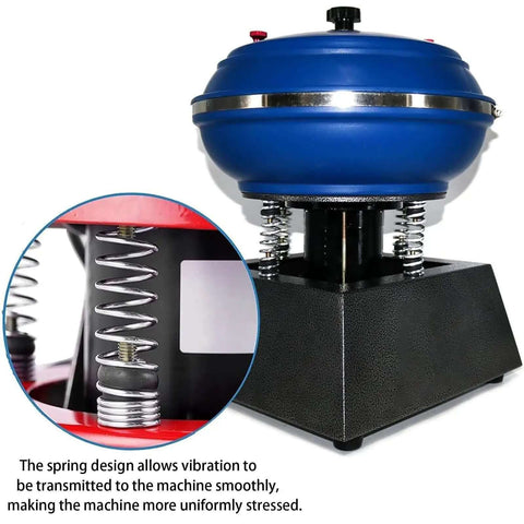 Powerful 120W Bowl Polishing Machine With High Frequency Vibration For Jewelry, Gems And Auto Parts, 6.2L Tumble Polisher
