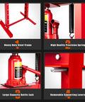 Heavy Duty 12 Ton Hydraulic Shop Floor Press With H Frame And Steel Plates Adjustable Working Table Floor Stand Jack Built To Handle Gears And Bearings Powder Coated Rust Resistant Construction For Tough Shop Use