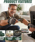 Sturdy Two Pack Recliner Tension Springs Precisely 2 7/8 Inches Long With 18 Tight Coil Windings For Hassle Free Furniture Fix And Slick Operation On Lane Sofas, shown with an installer.