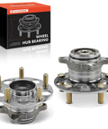 Rear Wheel Bearing And Hub Assembly Two Pack For Honda Civic 2013 2014 2015 FWD 5 Lug Compatible Replacement with packaging