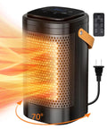 Portable Indoor Space Heater 1500W With Thermostat And 12 Hour Timer, 70 Degree Oscillation, Overheat Protection, PTC Fast Heating