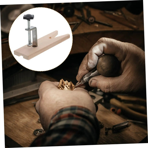 Two Pack Desk Clamp For Jewelry Making And Metalworking Install On Table Without Drilling Includes Bag Hook And Purse Storage