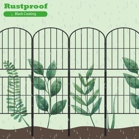 Decorative Garden Fence Panels Pack Of Ten 36 Inches High And About Ten Point Eight Feet Long Rustproof Metal Wire
