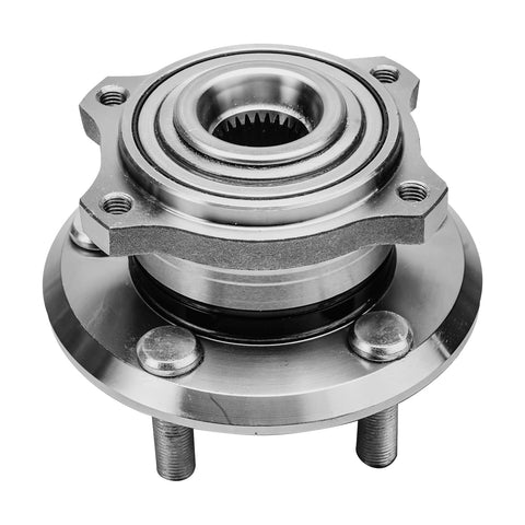 AWD Front And Rear Wheel Hub Bearings Replacement Kit For Chrysler 300 Magnum Charger 5 Bolt Lugs 4 Bolt Flange