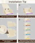 Installation steps for 5 Tier Closet Organizer With Weekly Labels And Stackable Bins Metal Frame Shelf Foldable Cube Bins Kid Friendly