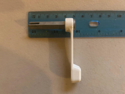 Sliding Patio Door Latch Lever For Milgard Almond Thumb Turn Replacement, C1275 P Compatible, Almond Aluminum Finish