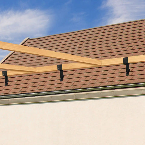 Heavy Duty Roof Riser Bracket Kit For 4x4 And 4x6 Lumber Built Tough Adjustable 0 To 180 Degree Pergola Gazebo Patio Cover Support 3 Pack Rust Resistant Steel Fits 4x4 Posts And Beams
